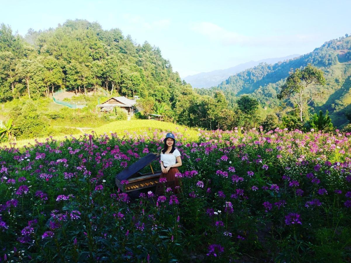 Mu Cang Chai Big View Homestay, Tour & Vegetarian Kültér fotó